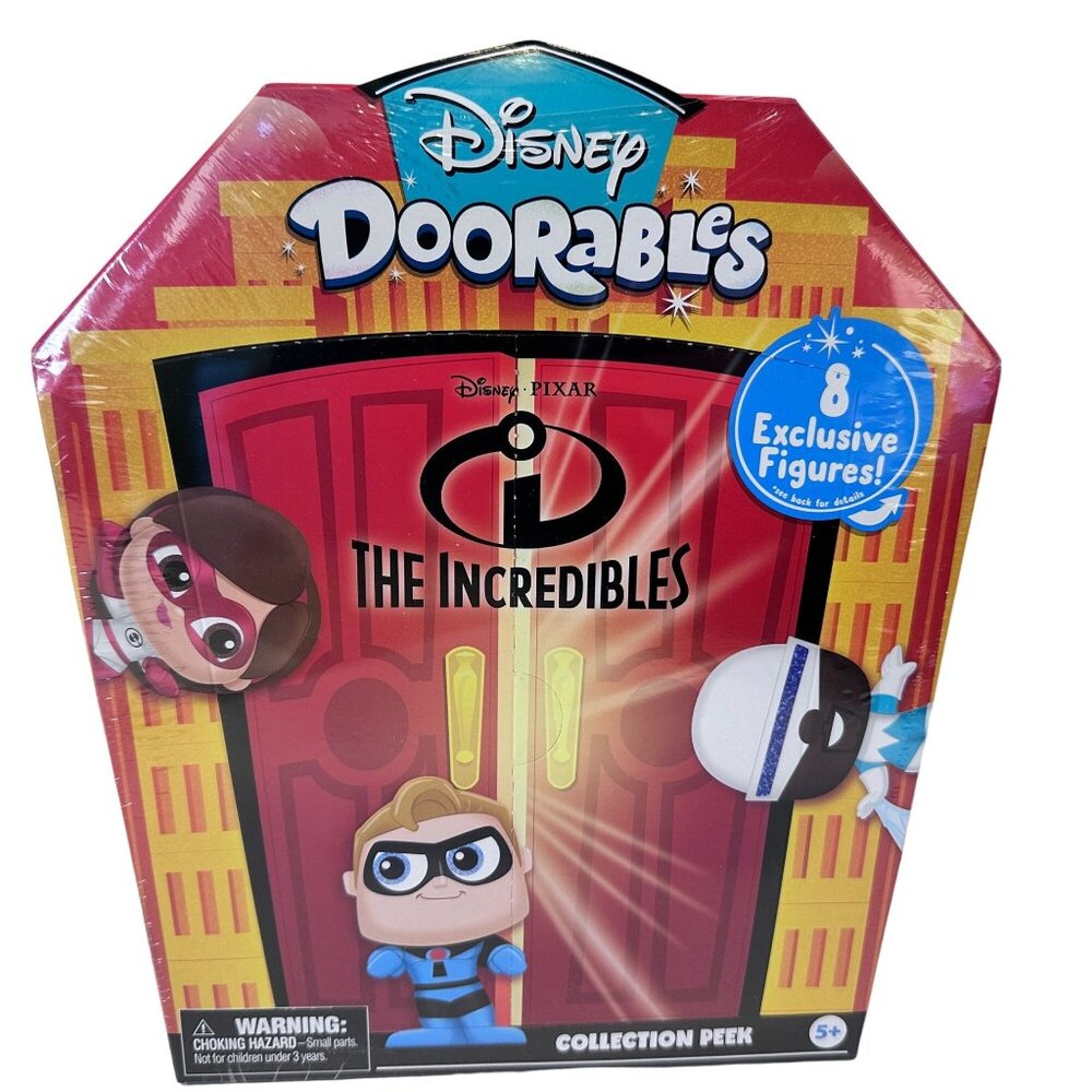 Disney Doorables THE INCREDIBLES Collection 8 Exclusive Figures RETIRED‎ NEW BOX